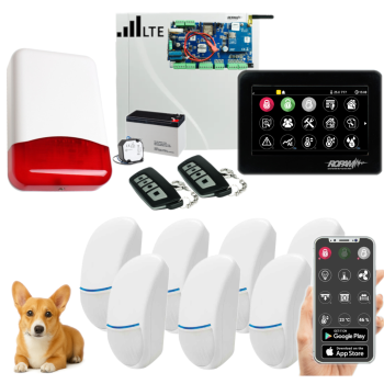 SYSTEM ALARMOWY ROPAM NeoLTE-IP-PS-SET 7x BINGO Plus TPR-4BS-P POWIADOMIENIE GSM PILOTY